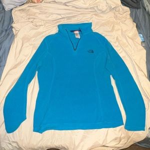 Blue North Face  Fleece Pullover